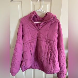 Pink Free People Pippa Packable Pullover Puffer